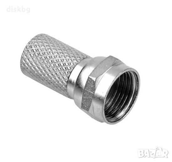 Нова букса F-Конектор на F CONNEKTOR, за коаксиален кабел RG6, снимка 1