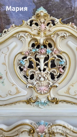 Италианско бароково легло 01900, снимка 6 - Спални и легла - 51200152