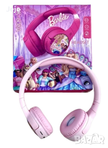 Безжични слушалки с вграден микрофон Barbie, сгъваеми и регулируеми, снимка 4 - Слушалки, hands-free - 44707786