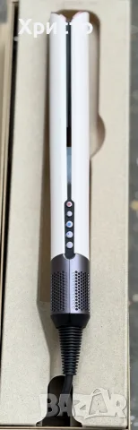 Dyson Airstrait Ceramic Pink / Rose Gold – преса и сешоар 2 в 1, 1600W, Wet & Dry, LCD дисплей, снимка 6 - Сешоари - 56157557