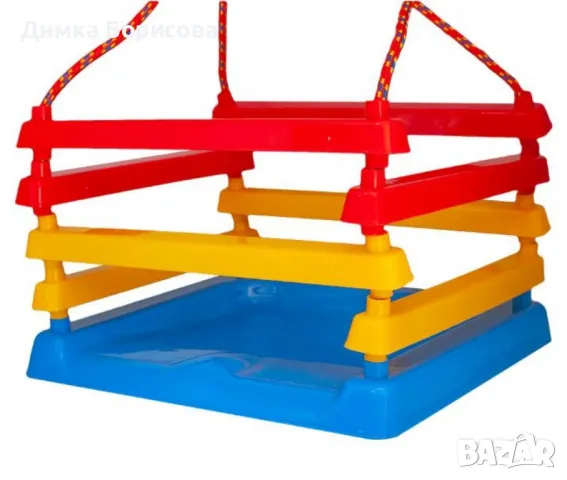 Детска люлка със закрепващи въжета и метални халки, снимка 3 - Други - 49812893