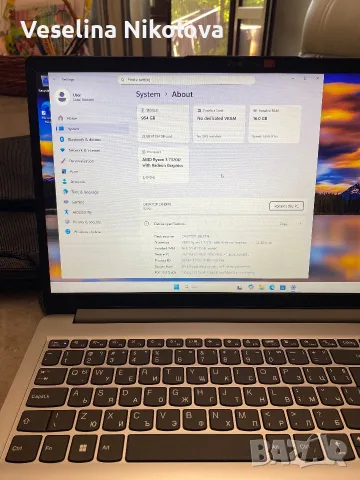 Лаптоп Lenovo Ideapad1, снимка 4 - Лаптопи за работа - 55932432