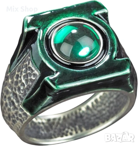 Нов Пръстен и дисплей за реквизит на DC Green Lantern от Noble Collection - метален (10см) , снимка 2 - Колекции - 54313035