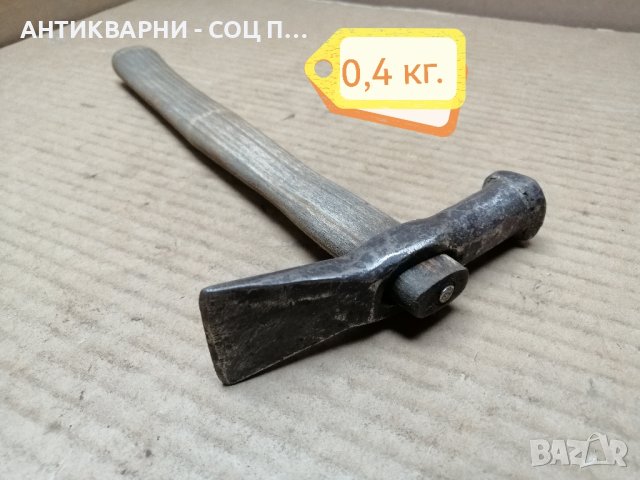 Стар Кован Обущарски Чук / 0,4 кг. , снимка 2 - Антикварни и старинни предмети - 44355991