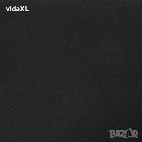 vidaXL 2-местен диван, черен, 140 см, изкуствена кожа, снимка 7 - Дивани и мека мебел - 56147300