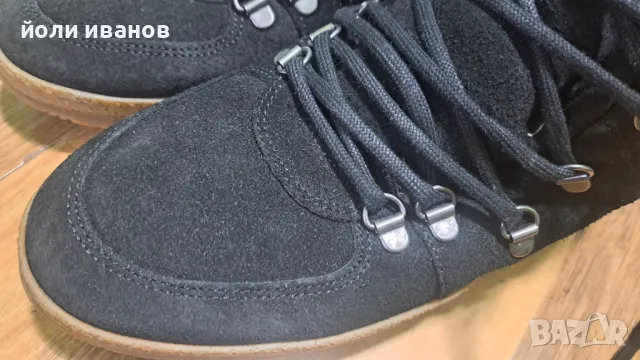 Зимни дамски високи обувки,кожени,шити 41 номер, снимка 2 - Дамски боти - 49361867