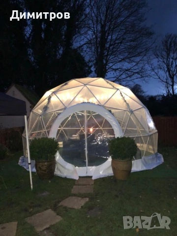 Kуполна къща, палатка, зимна градина, оранжерия, снимка 5 - Други - 53212176