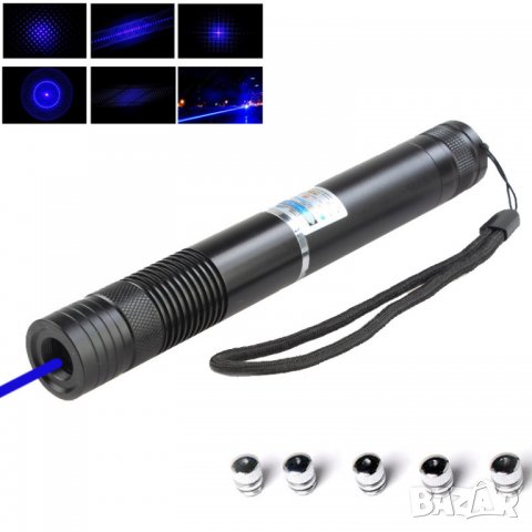 ЛАЗЕР СИН HIGHT POWER 50 000mW 450nm, снимка 5 - Друга електроника - 29253177