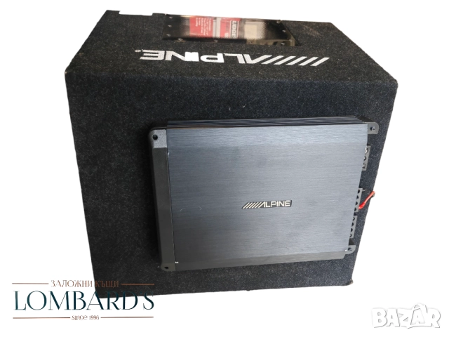 Бас каса и усилвател Alpine, снимка 2 - Други - 51844598