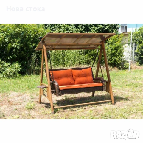 Градинска люлка със слънчеви панели, 200*120*190см, снимка 13 - Градински мебели, декорация  - 54009357