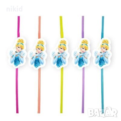10 бр Пепеляшка Принцеса cinderella парти сламки рожден ден