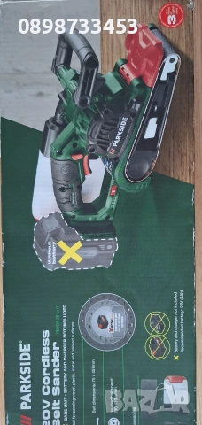 акумулатарен лентов шлайф на Парксайд 20В , снимка 6 - Други инструменти - 53927053