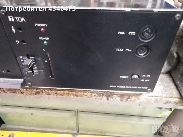 ТОА усилвател vm-1120в, снимка 3 - Ресийвъри, усилватели, смесителни пултове - 51605344