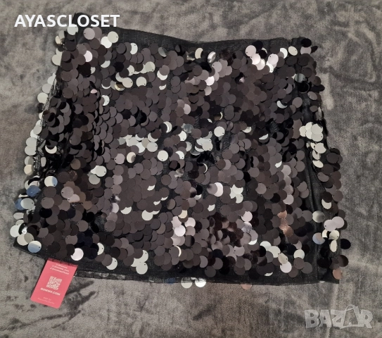 Дамска пола с пайети хЛ