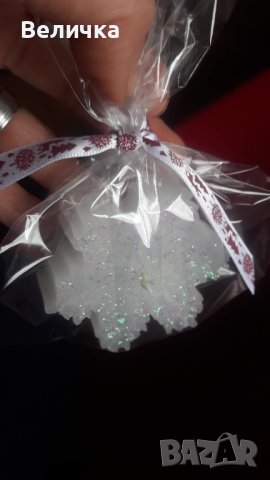 Коледна снежинка, снимка 5 - Декорация за дома - 42513891