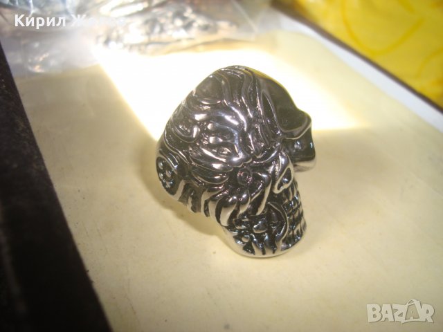 СТОМАНЕН ХЕВИ МЕТЪЛ ПРЪСТЕН НЕРЪЖДАЕМ НОВ ПИРАТСКИ МОДЕЛ 24974, снимка 8 - Пръстени - 34566014