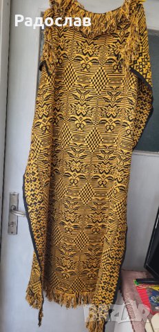 Продавам битово килимче с ресни 120 х 80 см Жълто и черно , снимка 4 - Килими - 39233573