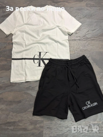 Calvin Klein Мъжки Летен Екип Тениска И Къси Панталонки👕🩳Мъжки Къс Комплект - 3 Цвята Код NGHSP87, снимка 2 - Спортни дрехи, екипи - 53924880