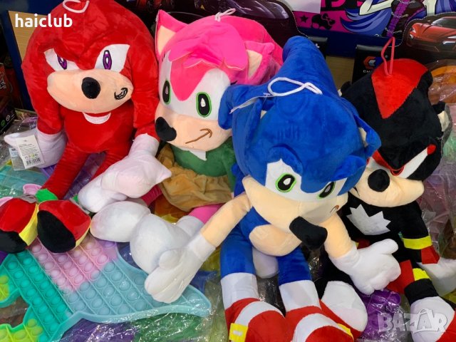 Соник XL 50см/Sonic/фигури Соник/плюшена играчка/Соник, снимка 7 - Плюшени играчки - 38749490