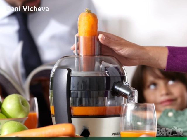 Сокоизстисквачка Philips Viva Collection – компактна, снимка 4 - Сокоизстисквачки и цитрус преси - 52737368