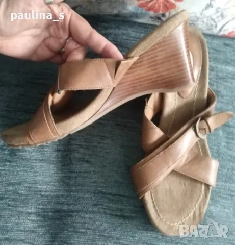 Два чифта / Маркови чехли от естествена кожа "Mango" и "Denver / Hayes" quad comfort , снимка 10 - Чехли - 42670780