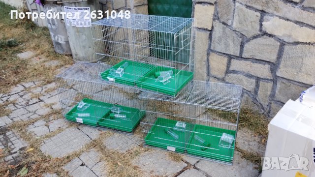 Клетка за канарчета двойна голяма XL , и за други птици, снимка 4 - Папагали - 38385741