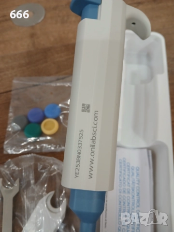 Регулируема пипета ONiLAB 0.5-10μl, снимка 6 - Друга електроника - 52869073