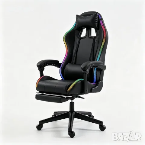 RGB геймърски стол, снимка 8 - Столове - 56483428