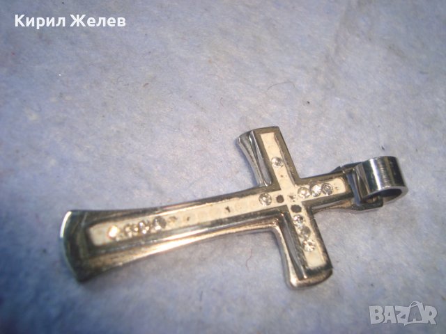СТАР СТОМАНЕН ФЕШЪН-АРТ НАГРЪДЕН КРЪСТ НЕРЪЖДАЕМА СТОМАНА 27529, снимка 9 - Колиета, медальони, синджири - 36954631