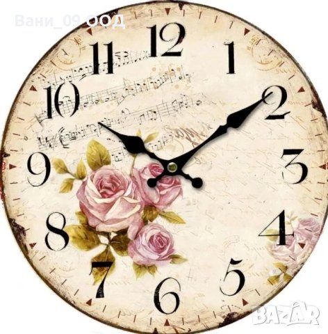 Часовник в романтичен стил, снимка 1 - Стенни часовници - 42735856