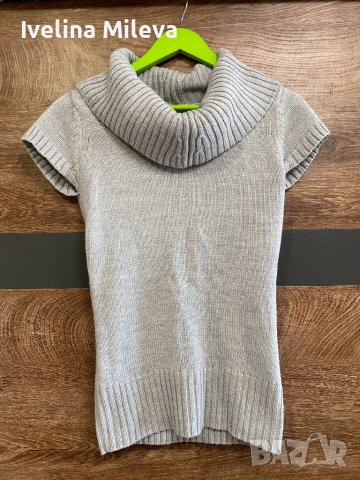 Пуловер с къси рикави, снимка 1 - Блузи с дълъг ръкав и пуловери - 40164081