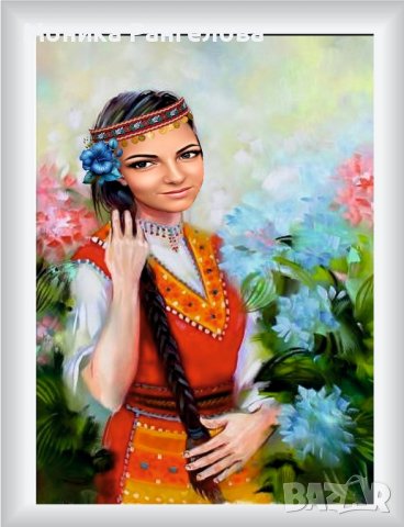 Портрети на фолклорна тематика с носии, снимка 2 - Картини - 44406867