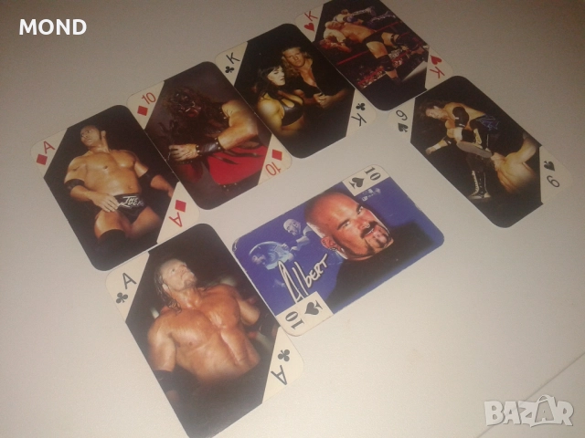 Стари карти с кечисти - WWE, снимка 4 - Колекции - 52866818