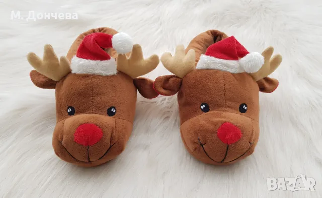 Коледна шапка Елен - универсален размер, снимка 10 - Шапки, шалове и ръкавици - 48376751