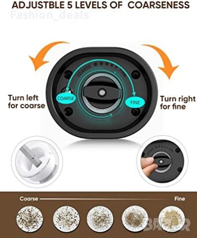 Нова Електрическа мелница с батерия за сол и пипер Дом Домакинство Подарък, снимка 8 - Други стоки за дома - 42023253