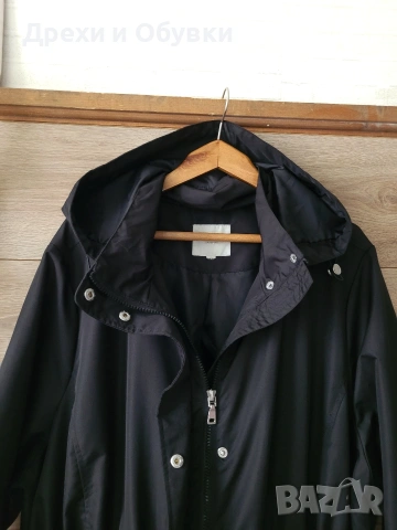 Черно яке с качулка пролетно есенен модел , снимка 7 - Якета - 54095611