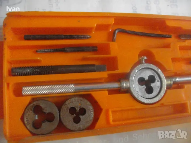 MEISTER НЕМСКИ ОРИГИНАЛЕН НЕПЪЛЕН КОМПЛЕКТ РЕЗБОНАРЕЗНИ МЕТЧИЦИ И ПЛАШКИ М3-М12, снимка 16 - Други инструменти - 48912035