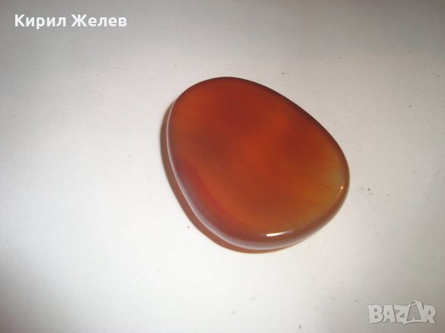 ОГРОМЕН ЮВЕЛИРНО МАЙСТОРСКИ ПОЛИРАН и ШЛИФОВАН НАТУРАЛЕН СКЪПОЦЕНЕН КАМЪК КАРНЕОЛ 3759, снимка 7 - Други - 30550449
