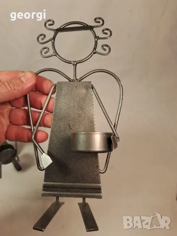 два метални свещника за чаени свещи 21/3, снимка 7 - Декорация за дома - 49170178