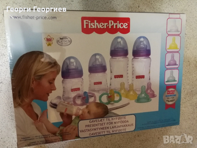 Бутилки за хранене и шишета с биберони, комплект за новородени от Fisher-Price