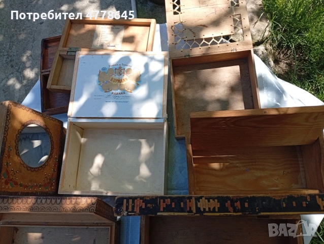 стари, ретро винтиш дървени кутии , снимка 6 - Антикварни и старинни предмети - 54318928
