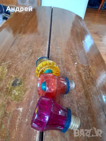 Стари цветни лампи, снимка 4 - Други ценни предмети - 49575613