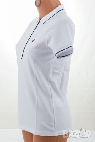Бяла дамска блуза от памук с контрастни детайли Sir Raymond Tailor - S, снимка 3 - Блузи с дълъг ръкав и пуловери - 42823332