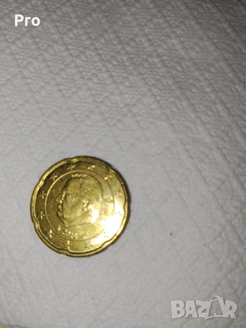 Монета 20 euro cent 2011г, снимка 2 - Нумизматика и бонистика - 53205202