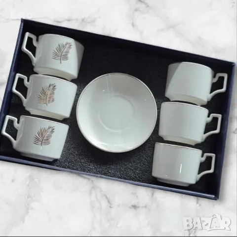 Луксозен олекотен порцеланов комплект от 12 части, за вашия изискан стил в два размера, снимка 5 - Чаши - 48452076