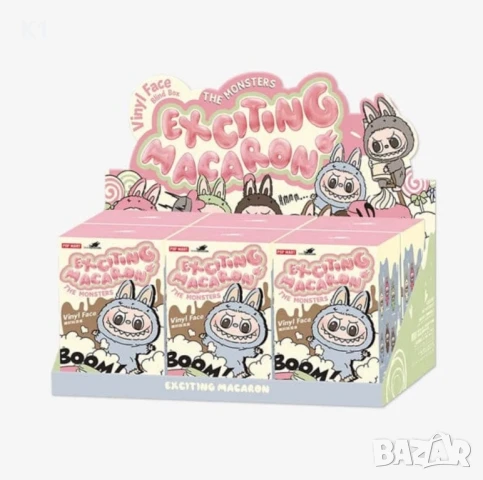 ПРОМО! 6 броя Лабубу Big into Energy, Labubu have a Seat, Exciting Macaron, снимка 3 - Плюшени играчки - 51308009