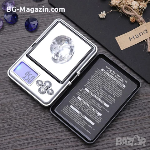 Малка джобна електронна везна 0.01 мини за злато бижута храна лекарства подправки дигитален кантар, снимка 5 - Везни - 50929592