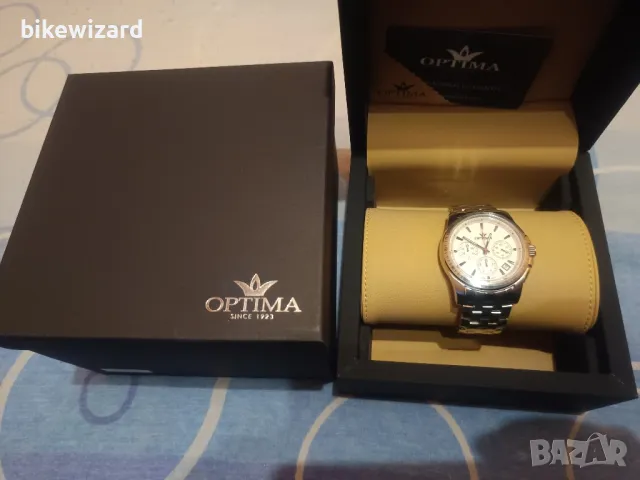 Optima  OSC377-SS-1 Chronograph Мъжки швейцарски кварцов часовник НОВ, снимка 1