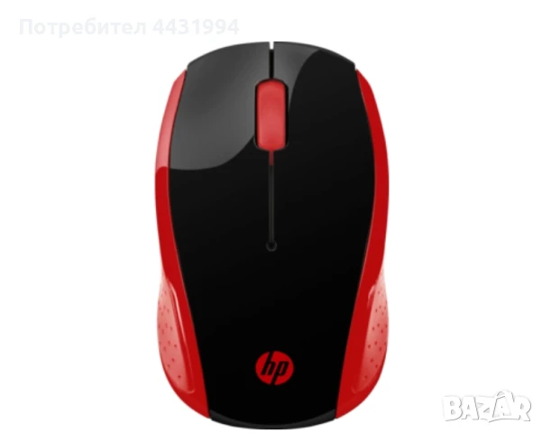 Мишка, HP 200 Emprs Red Wireless Mouse, снимка 1
