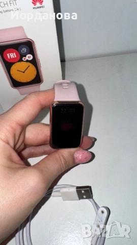 Смарт часовник Huawei watch fit Tia B07 sakura pink, снимка 8 - Дамски - 53356694